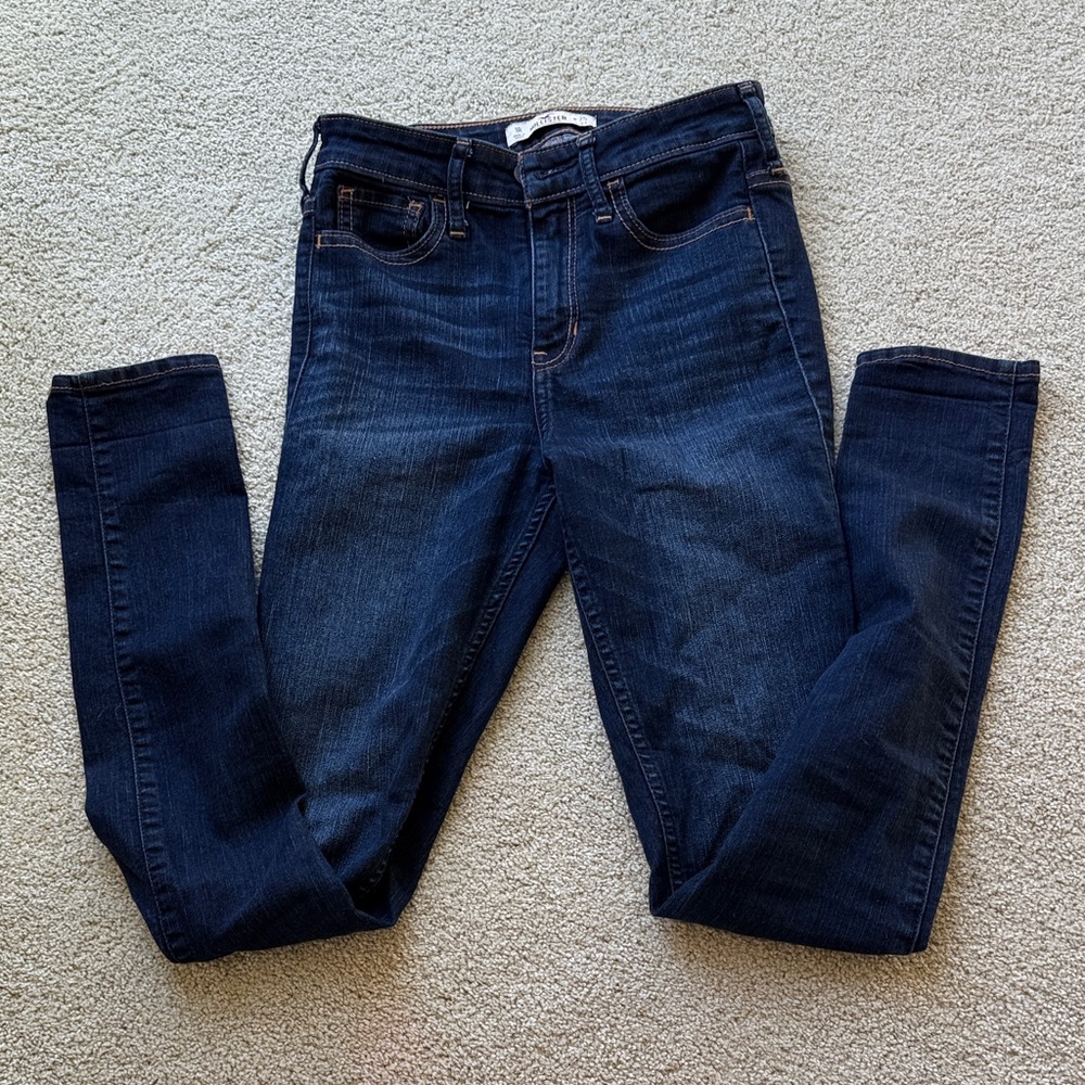 Hollister Navy Skinny Jeans